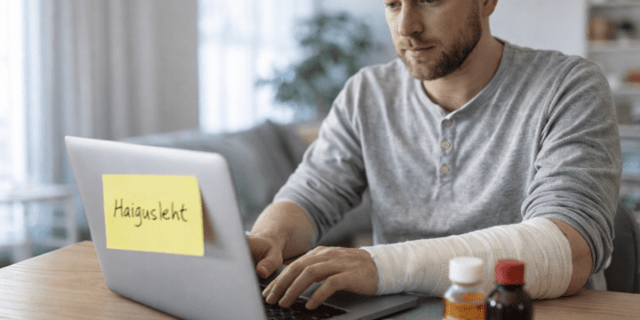 Kas haiguslehe ajal võib töötada?